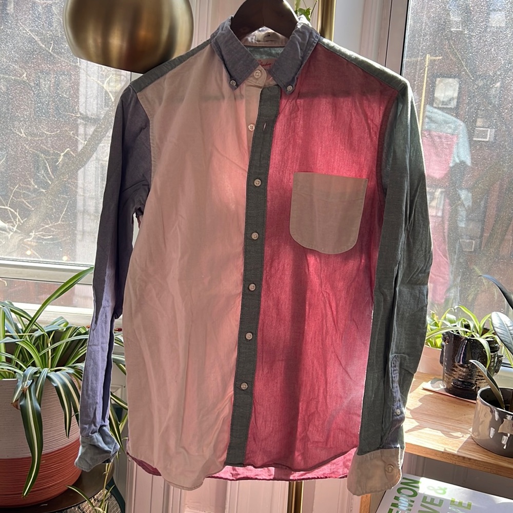 Jcrew multi-color Oxford slim men’s small